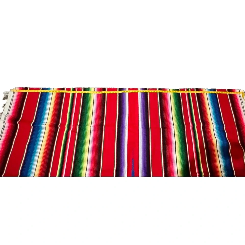 Antique Vintage Wool Mexican Saltillo Serape Blanket/ Rug Southwestern 57